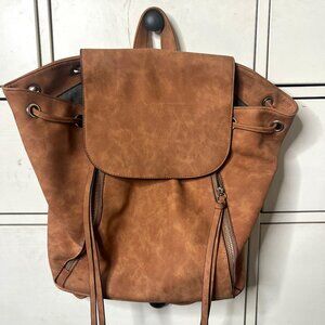 Suede Backpack